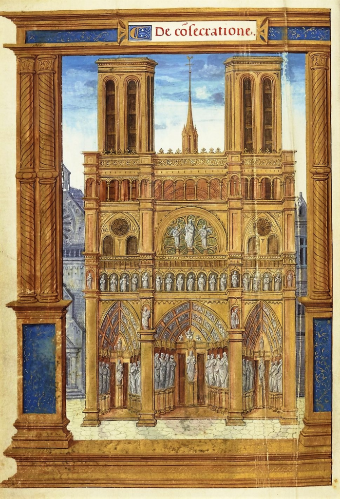 Notre-Dame de Paris vers 1525-1530 pontifical romain